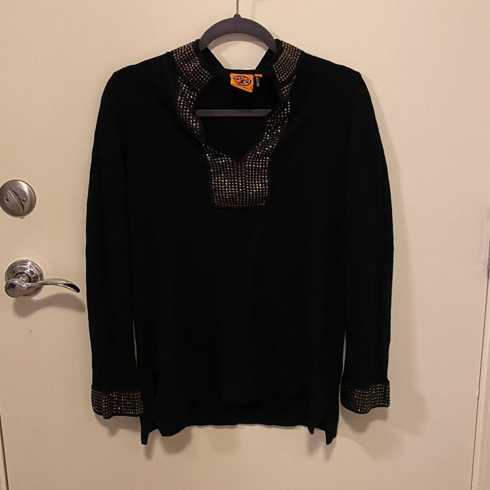 •LOW PRICE MOVING•$490 RETAIL TORY CRYSTAL SWEATER